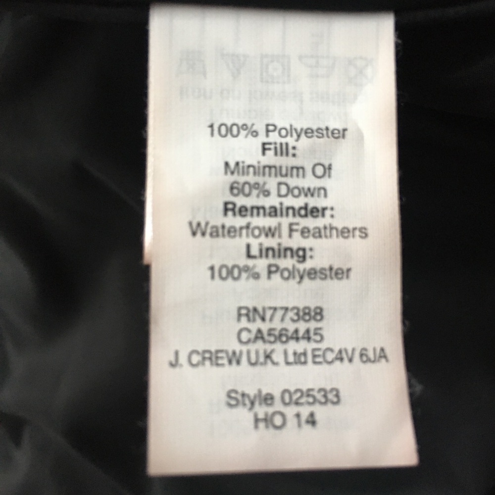 HP 1/18 J. CREW Buffalo Check Plaid Down Vest - Picture 7 of 8